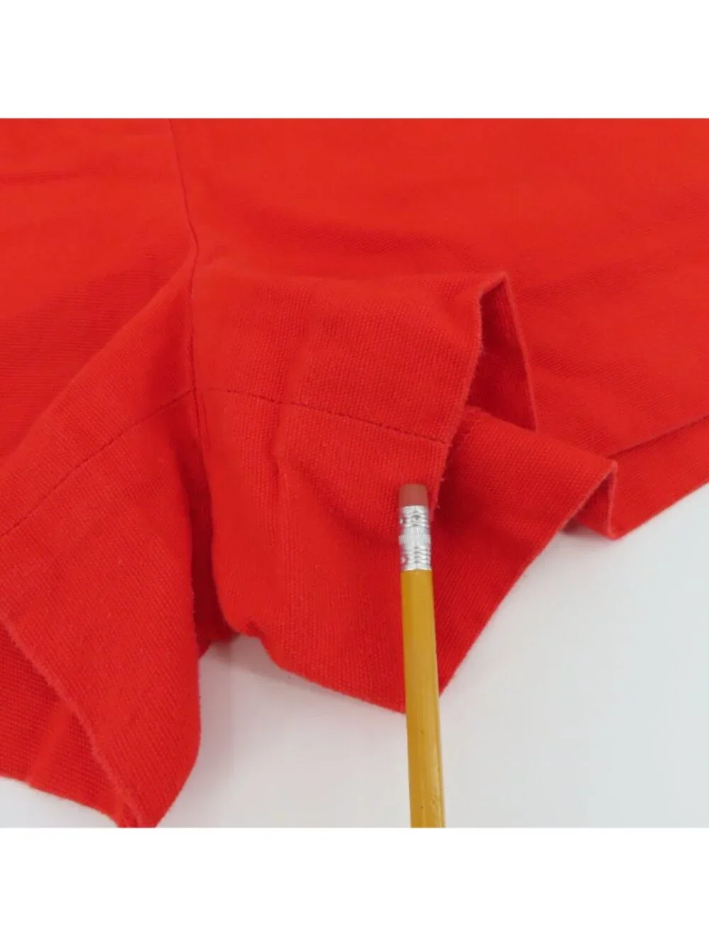 J Crew Women 6 Red Orange Pull On Shorts Pockets All Cotton Stretch Waistband